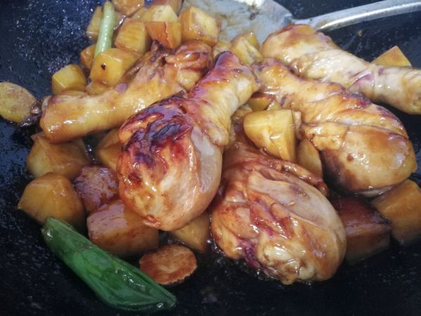 #美食视频挑战赛# #红烧鸡腿、土豆#