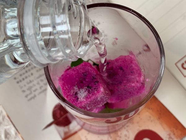 蔓越莓火龙果冰饮