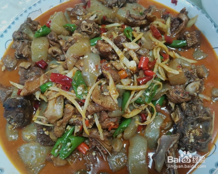 姐姐为我做的川味魔芋烧鸭