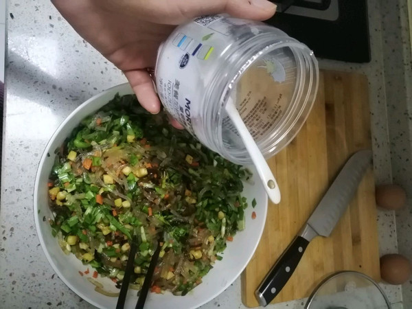 韭菜豆腐粉条包子