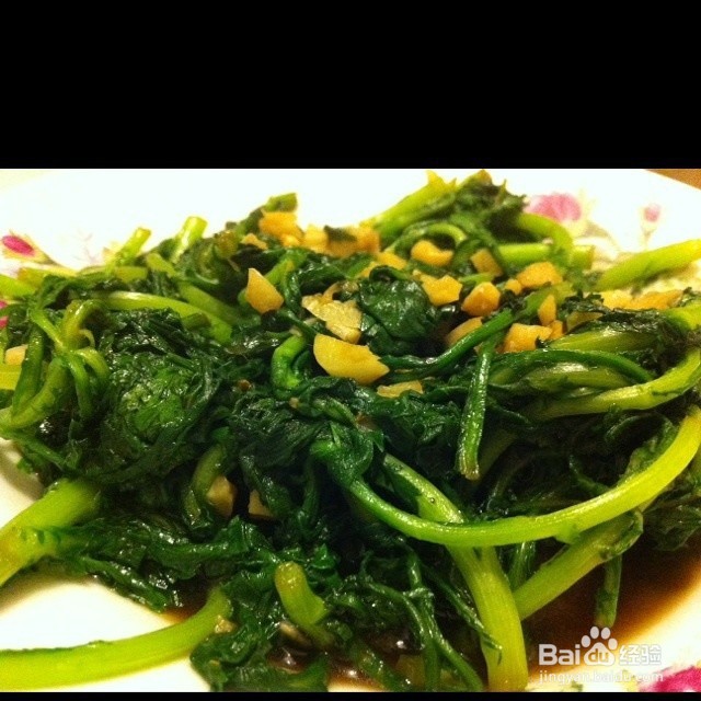 素炒茼蒿的做法