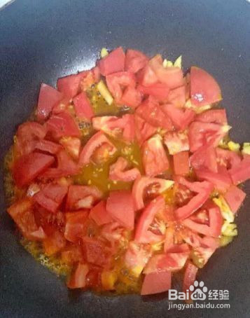 西红柿炒金针菇