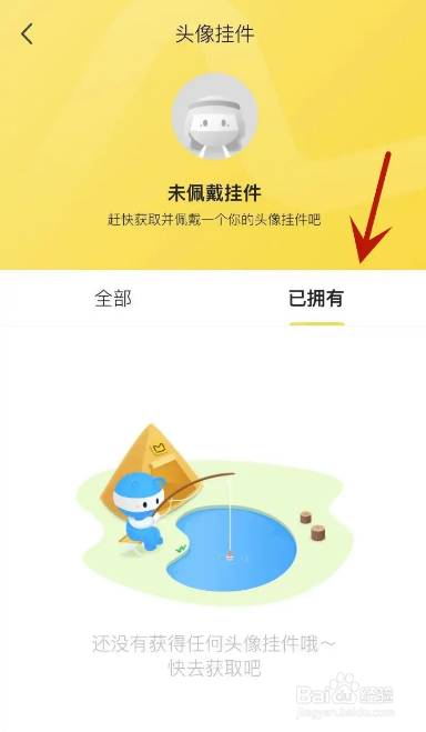 马蜂窝在哪查看自己已拥有的挂件