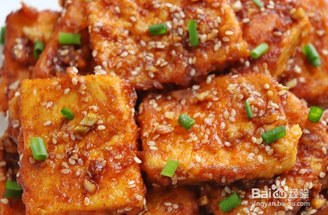 怎么做香煎孜然豆腐