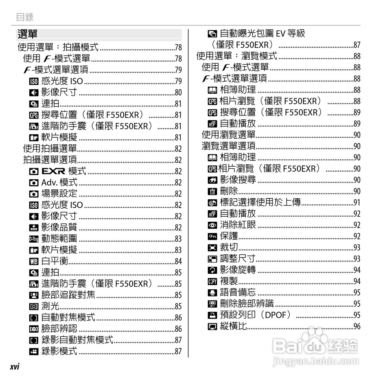富士FinePix F500EXR数码相机使用说明书:[2]