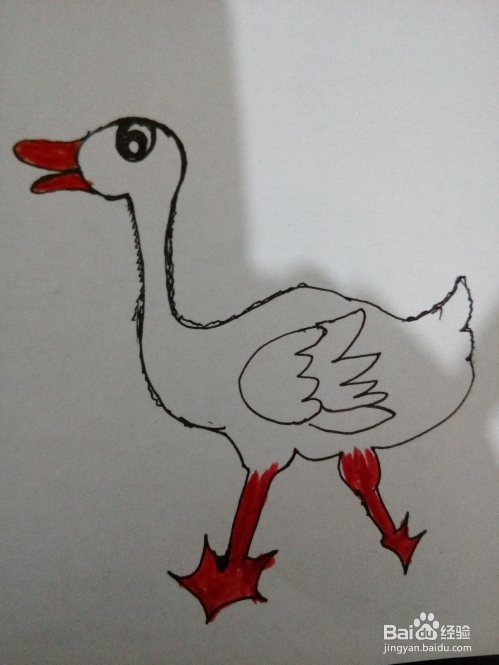 怎样简笔画可爱的小黄鸭