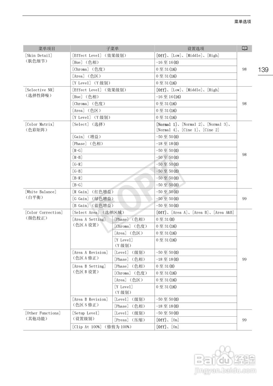佳能XF100数码摄像机使用说明书:[14]