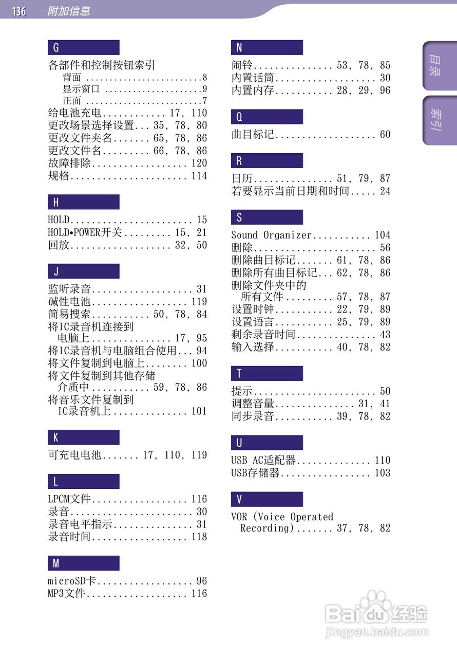 索尼ICD-UX523F数码录音棒使用说明书:[14]