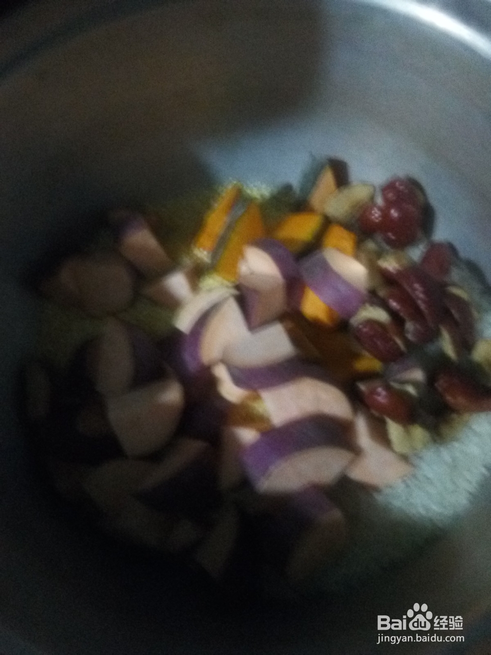 南瓜地瓜枣干大米小碴子粥