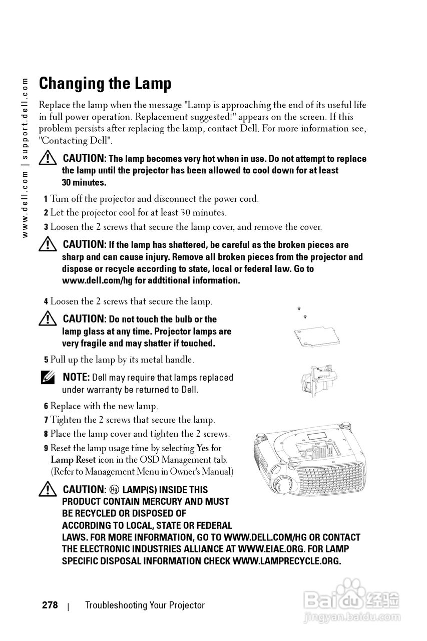 DELL Dell 1200MP Projector投影机说明书:[28]