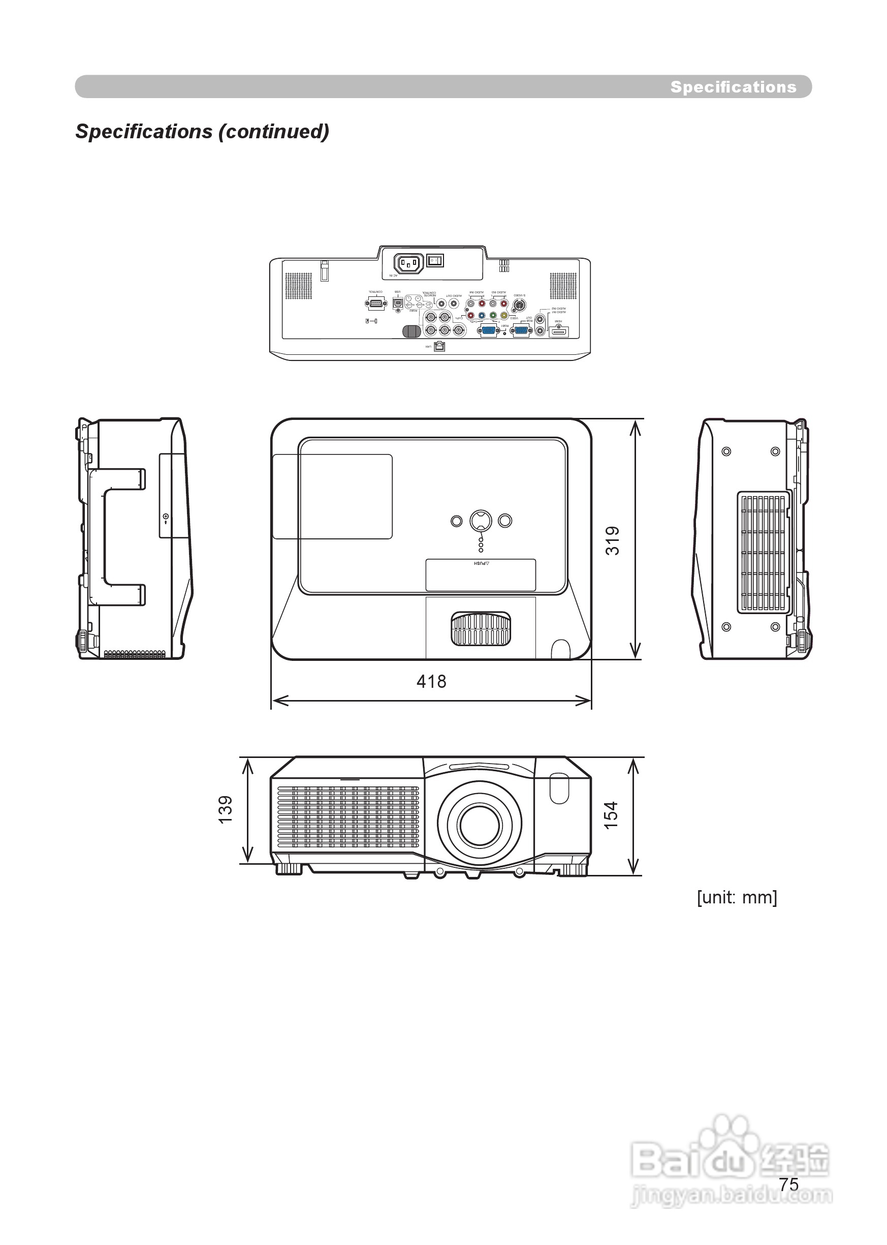 日立 CP-WX625投影机说明书:[8]