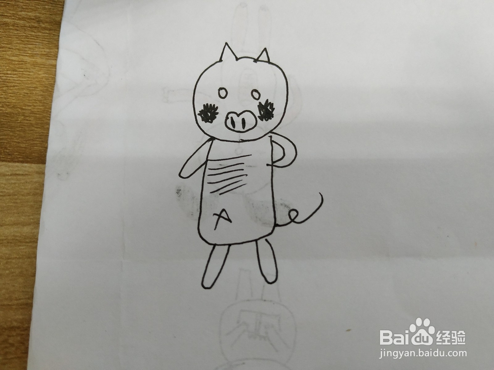 怎么画小猪,卡通小猪画法