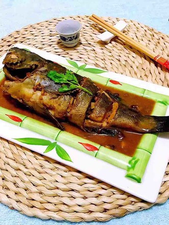 酱焖黑鱼的做法