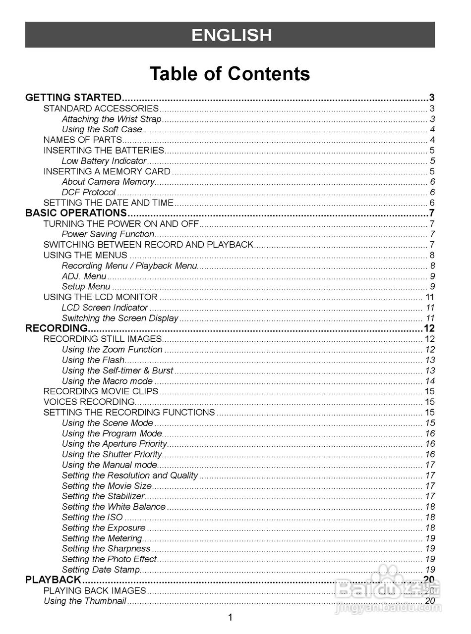JENOPTIK JD 10.0z3 EasyShot数码相机说明书:[1]
