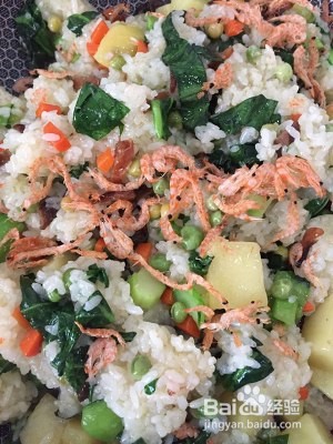 家常炒糯米饭的做法