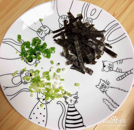 海米海苔豆浆蒸水蛋