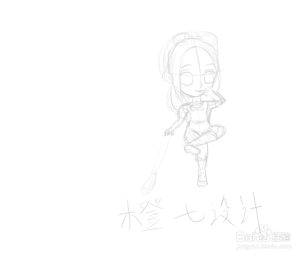 q版头像赵丽颖绘画