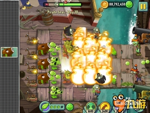 【图文】安卓ios《植物大战僵尸2》海盗湾第十关
