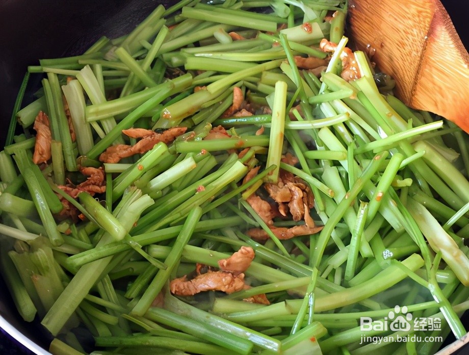 芹菜炒肉丝的做法