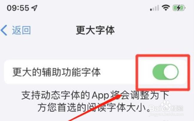 苹果手机怎么开启更大的辅助功能字体