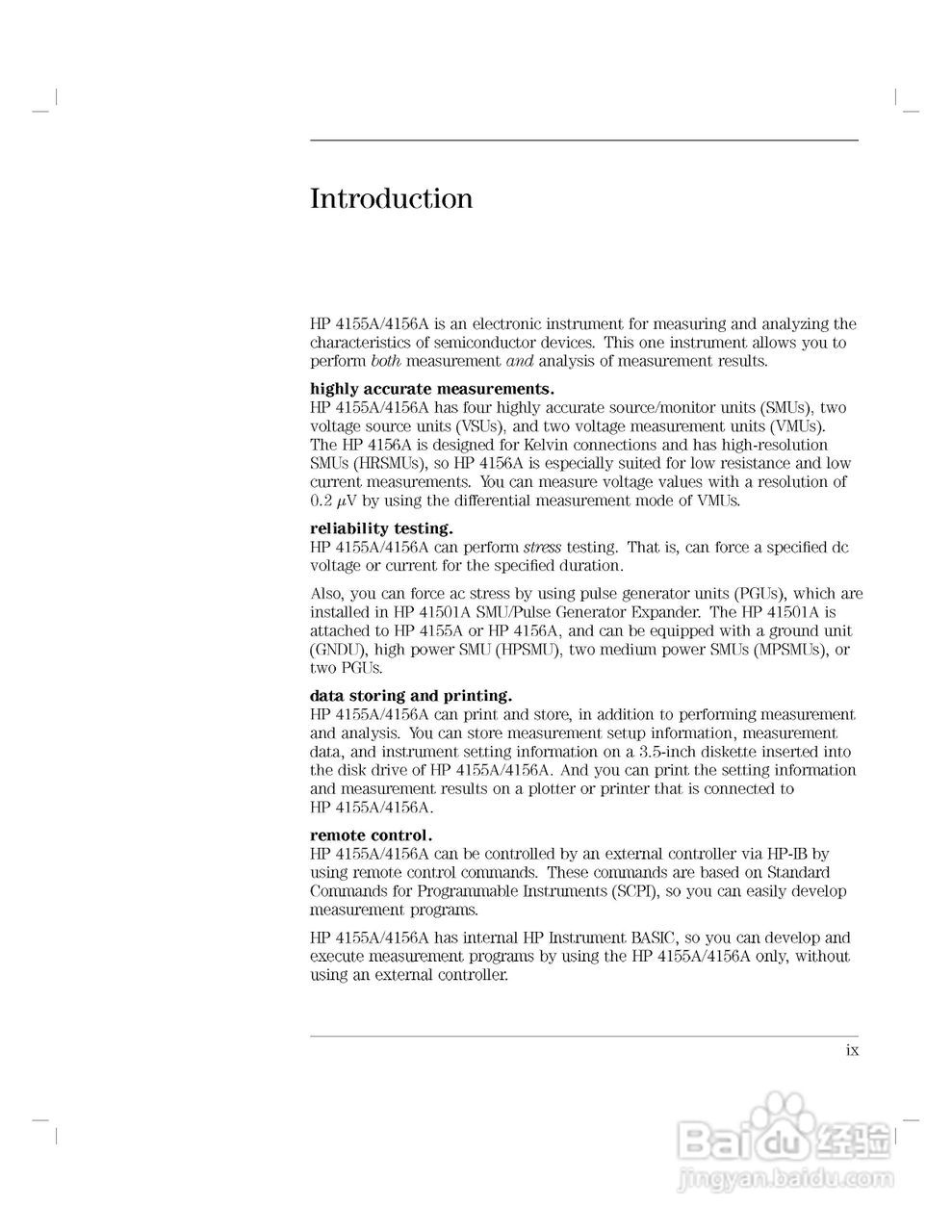HP 4155A分析仪用户使用手册:[1]