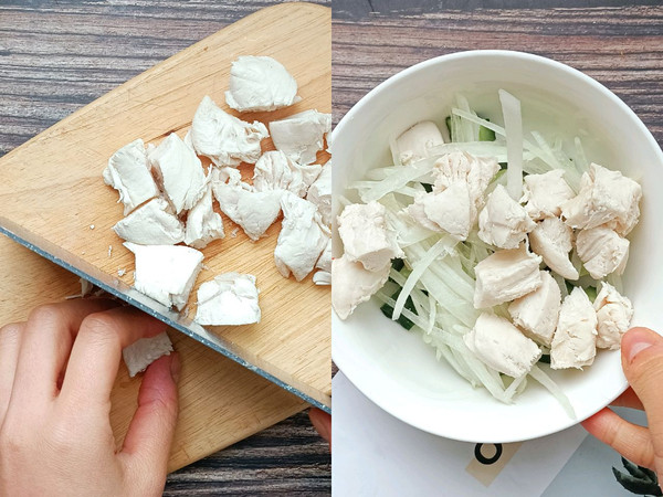 香辣开胃的鸡胸肉沙拉