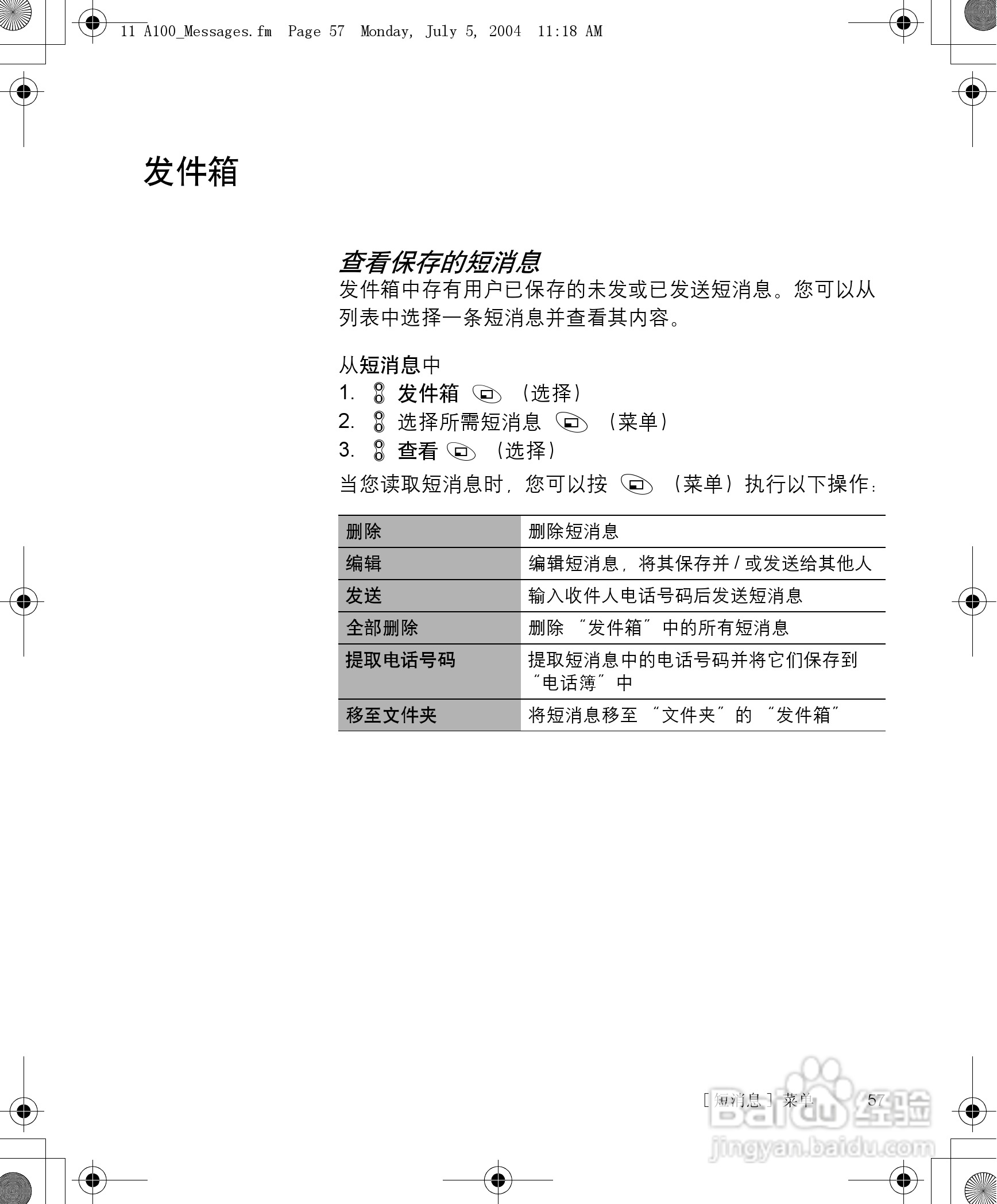 松下a101手机使用说明书:[6]