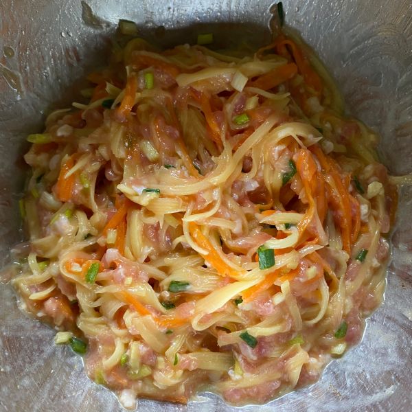 香煎土豆丝肉饼