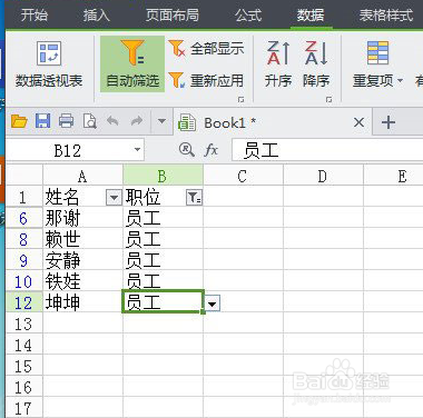 WPS表格在数据过多时输入查询指定数据