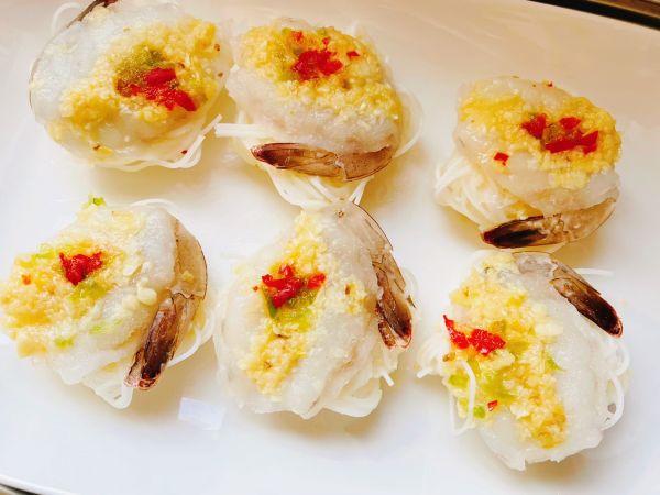 黄瓜粉丝蒜蓉虾