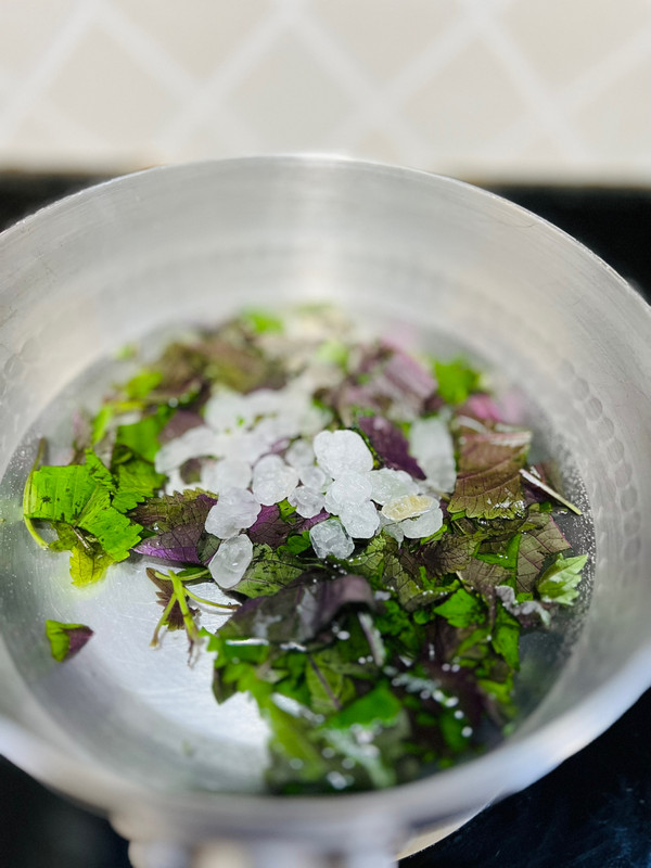 用水果做个菜紫苏桃子姜