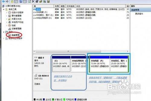 怎么给Win7系统的电脑硬盘分区