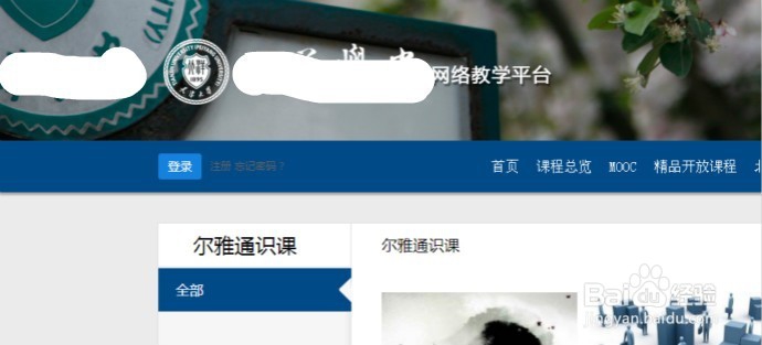 大学网络课程的注册和选课
