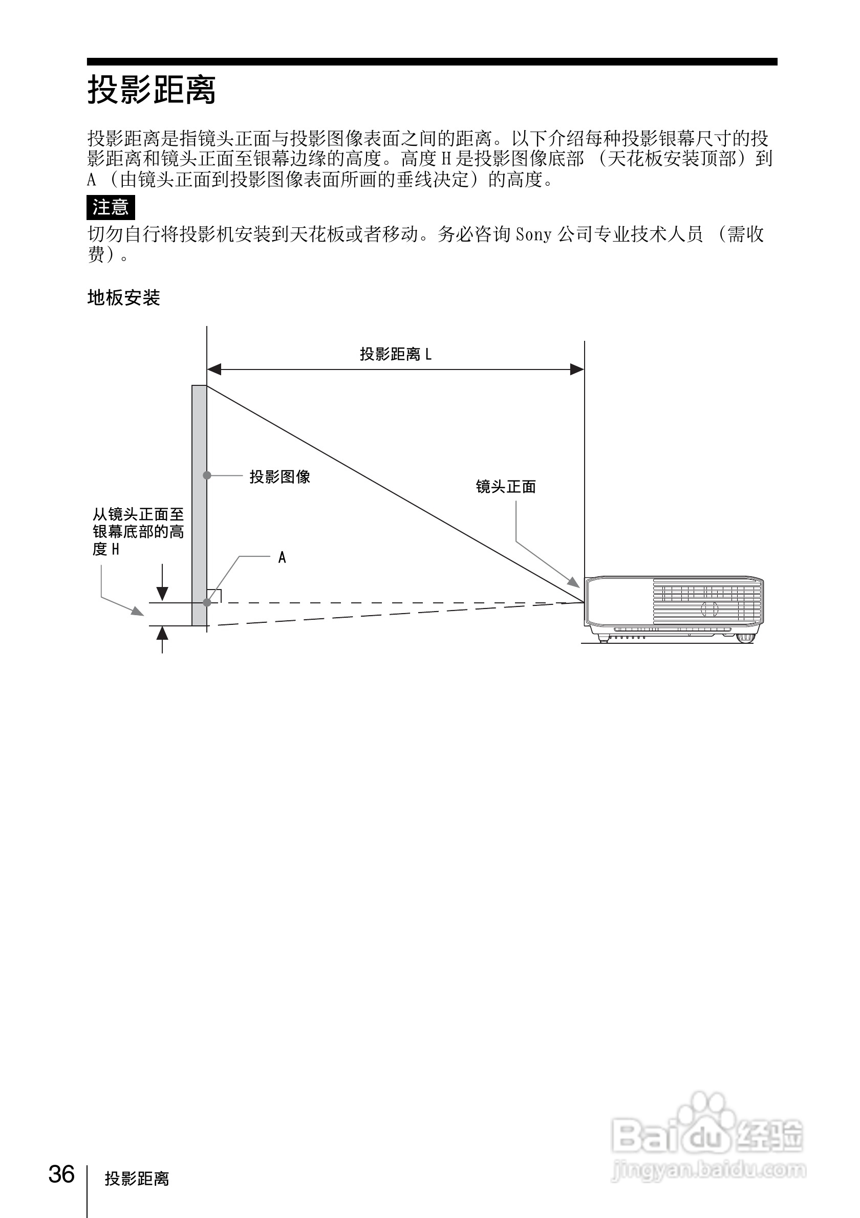 SONY VPL-DX120投影机说明书:[4]