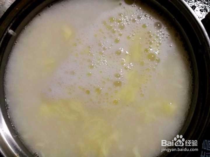 鸡蛋稀饭的做法