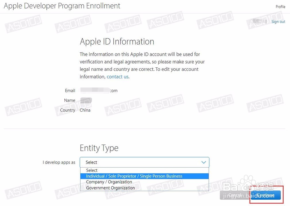 ASO100教你怎么注册苹果开发者账号