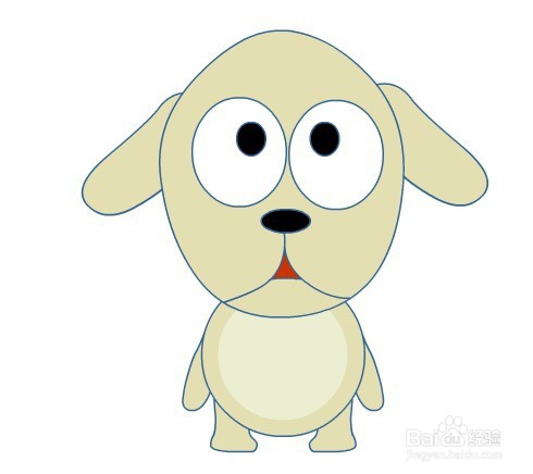 flash如何绘制卡通小狗