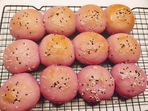 无糖紫薯餐包的做法