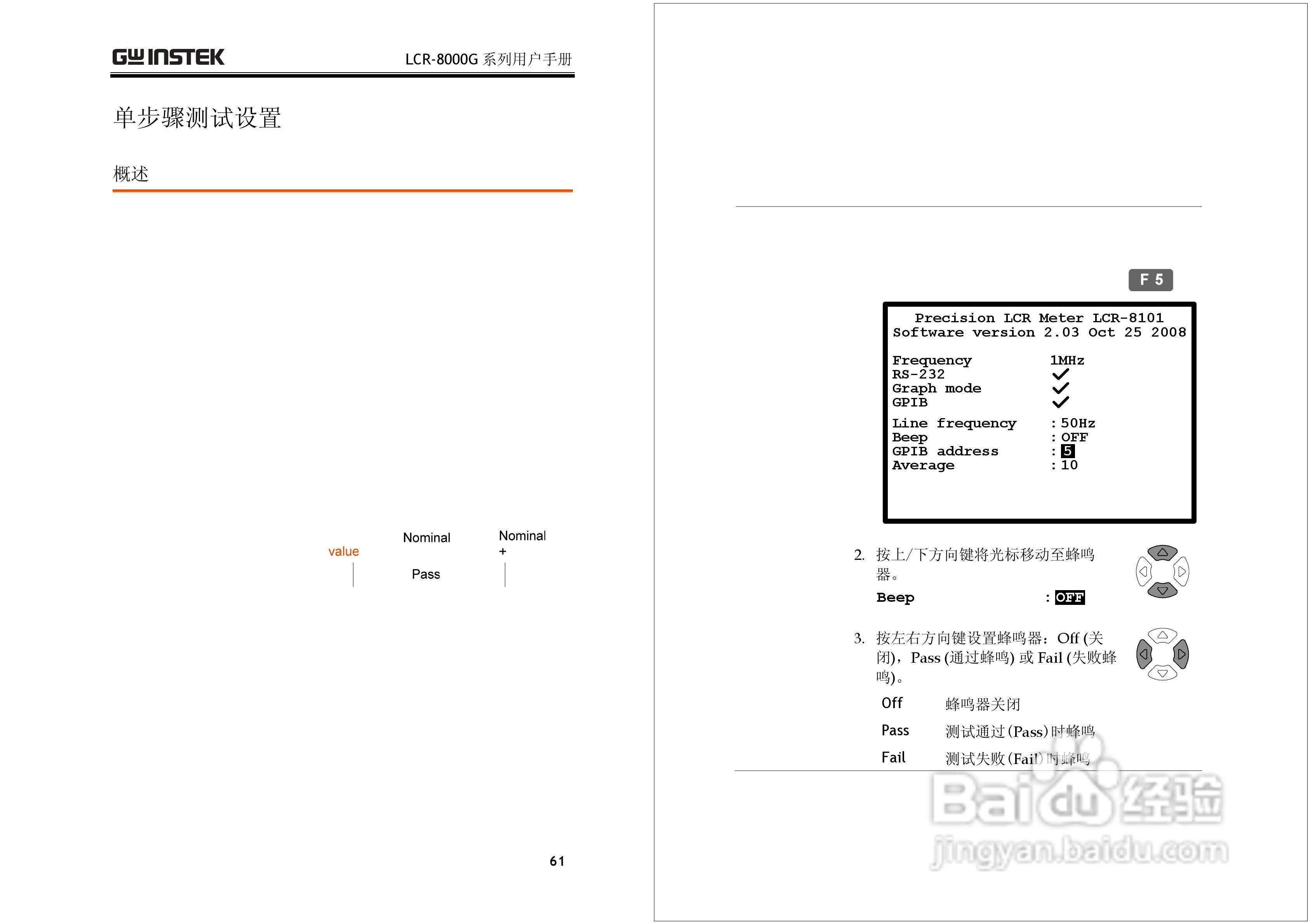 固纬LCR-8101G高精度LCR测试仪使用说明书:[4]