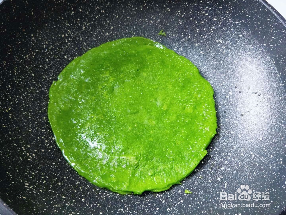 孩子也爱吃的翡翠山药泥卷饼