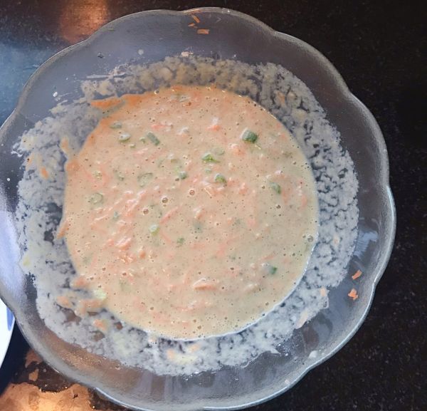 蔬菜杂豆豆渣饼