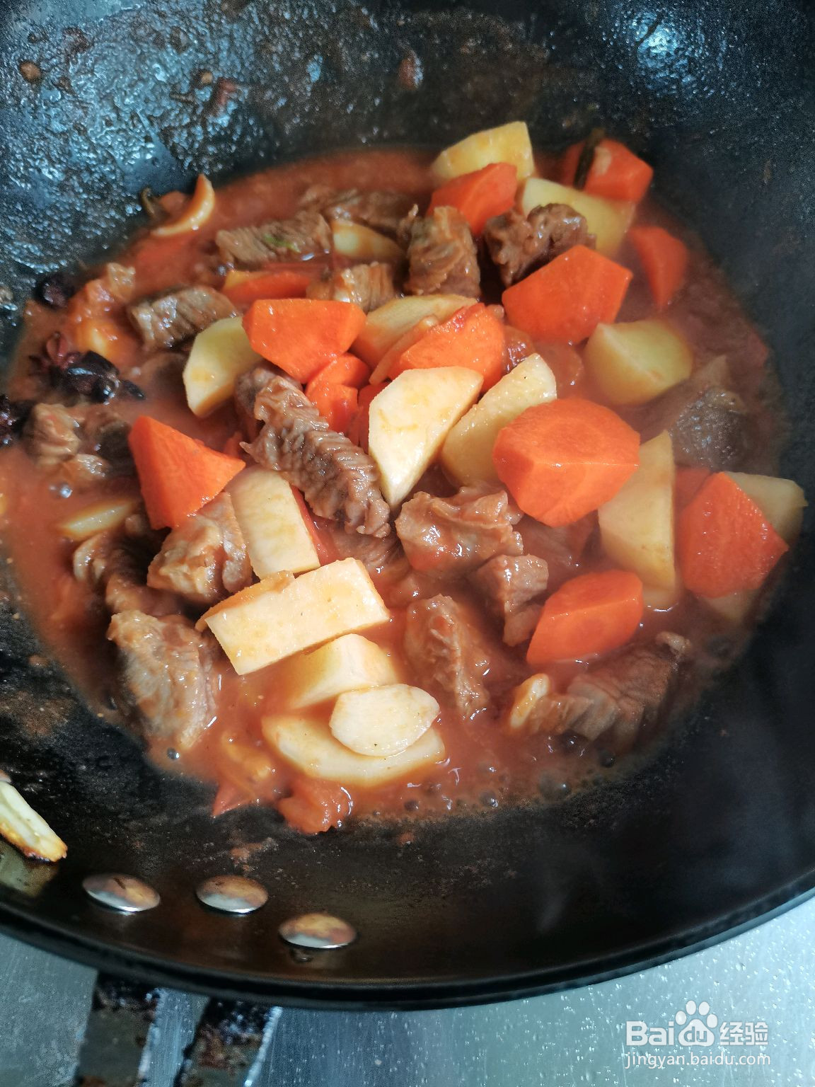 番茄土豆炖牛肉的做法