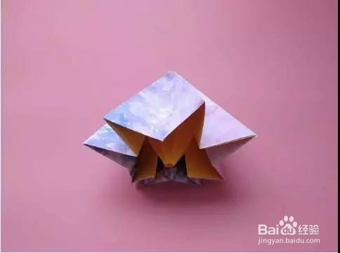 可以收缩的迷你雨伞的折纸