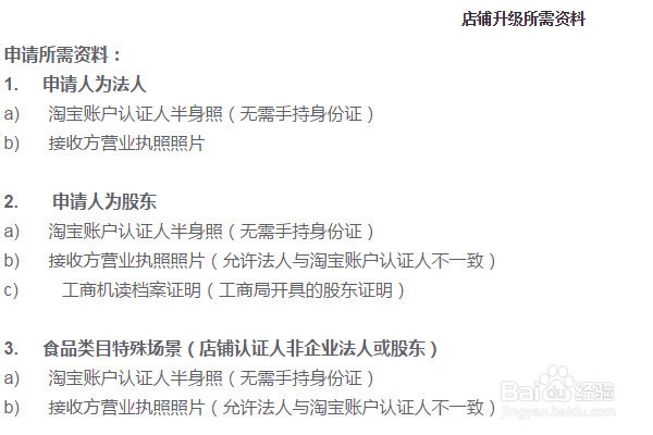 淘宝个人店铺升级企业店铺入口:怎么升级