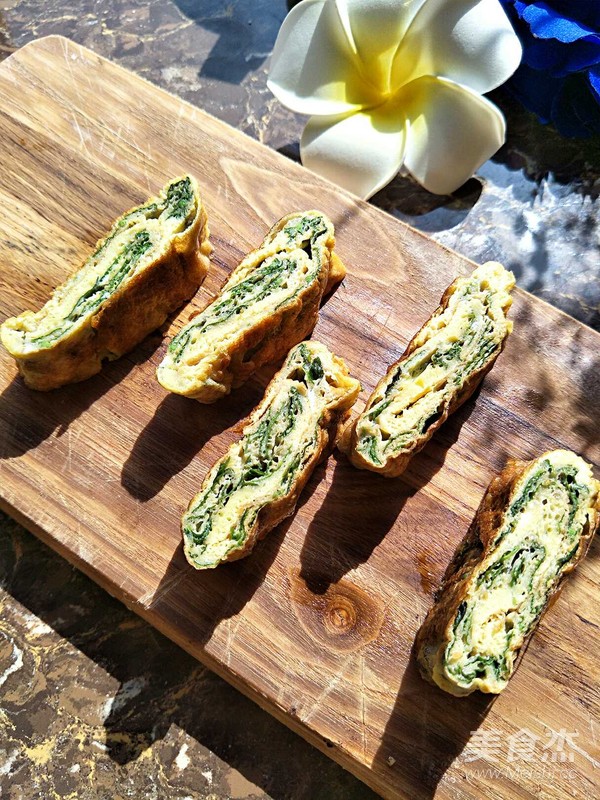 薄荷鸡蛋卷的做法