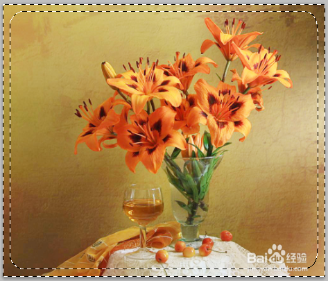 如何用PS的“边界”命令制作艺术相框