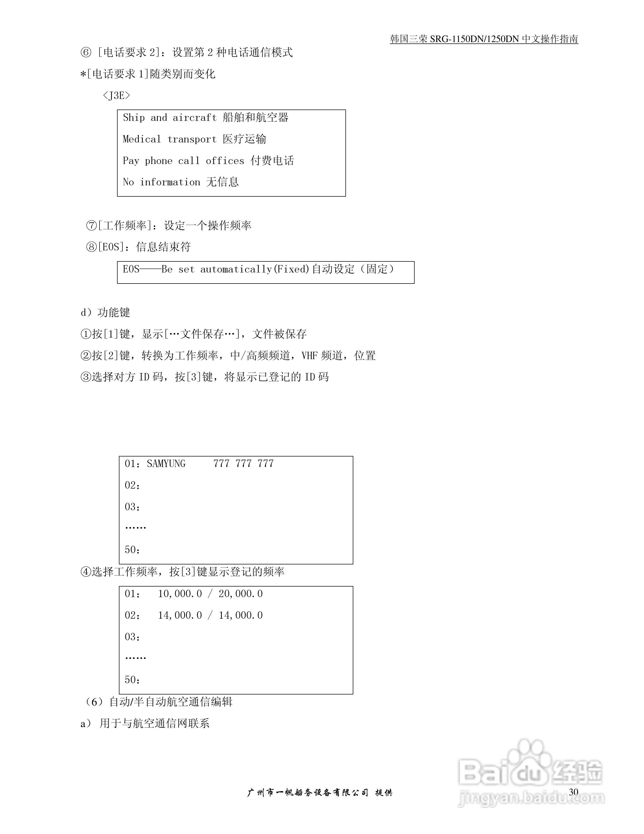 三荣电子SRG-1150N收发机操作手册:[4]