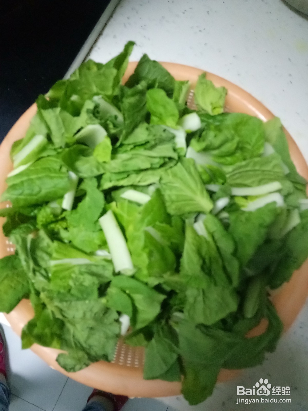 家常青菜炒蛋白肉