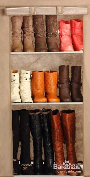 靴子放鞋柜起皱怎么办