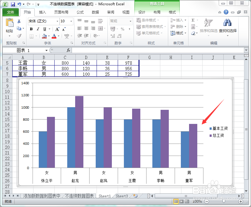 如何在Excel图表中直接删除数据序列
